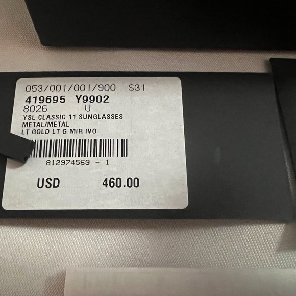 SAINT LAURENT CLASSIC 11 067 Men's Sunglasses 59-14-145 XL - Picture 6 of 7